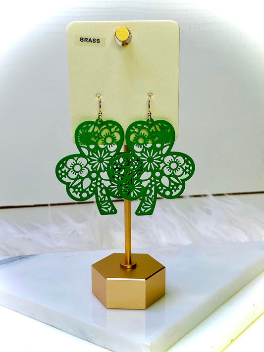 You're so Clover Filigree Shamrock Earrings