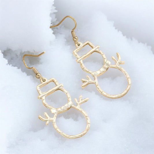 Love at Frost Sight Snowman Earrings