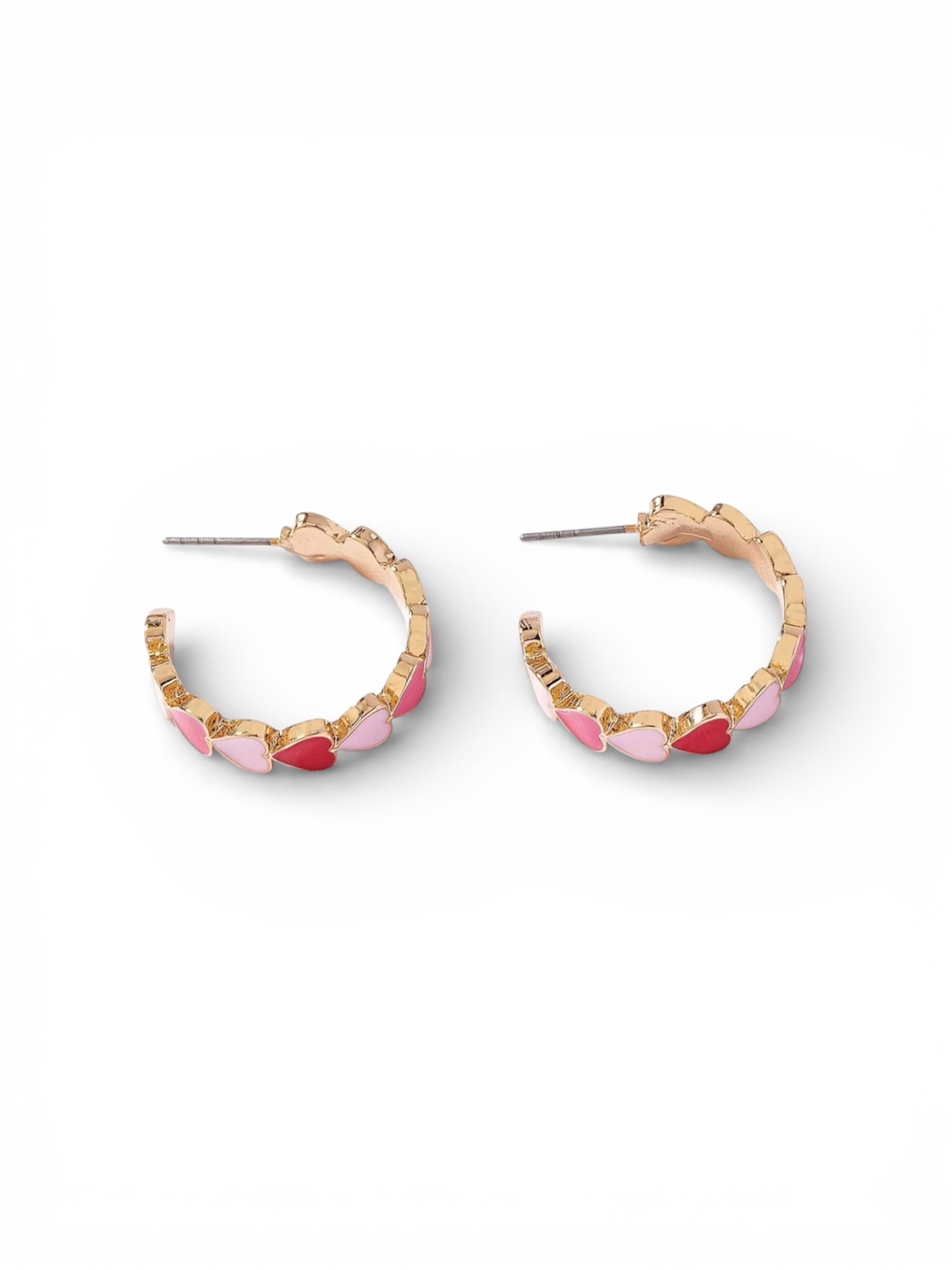 Mi Bella Amore Heart Hoop Earrings