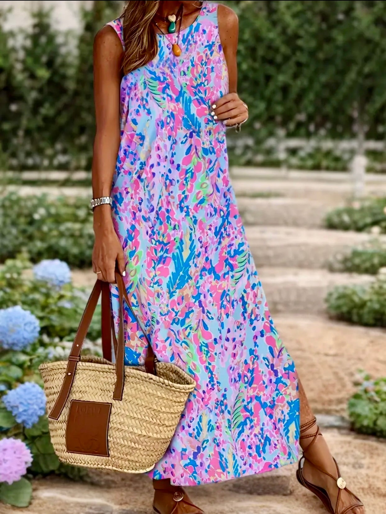 Lily Inspired Sleeveless Maxi Dress