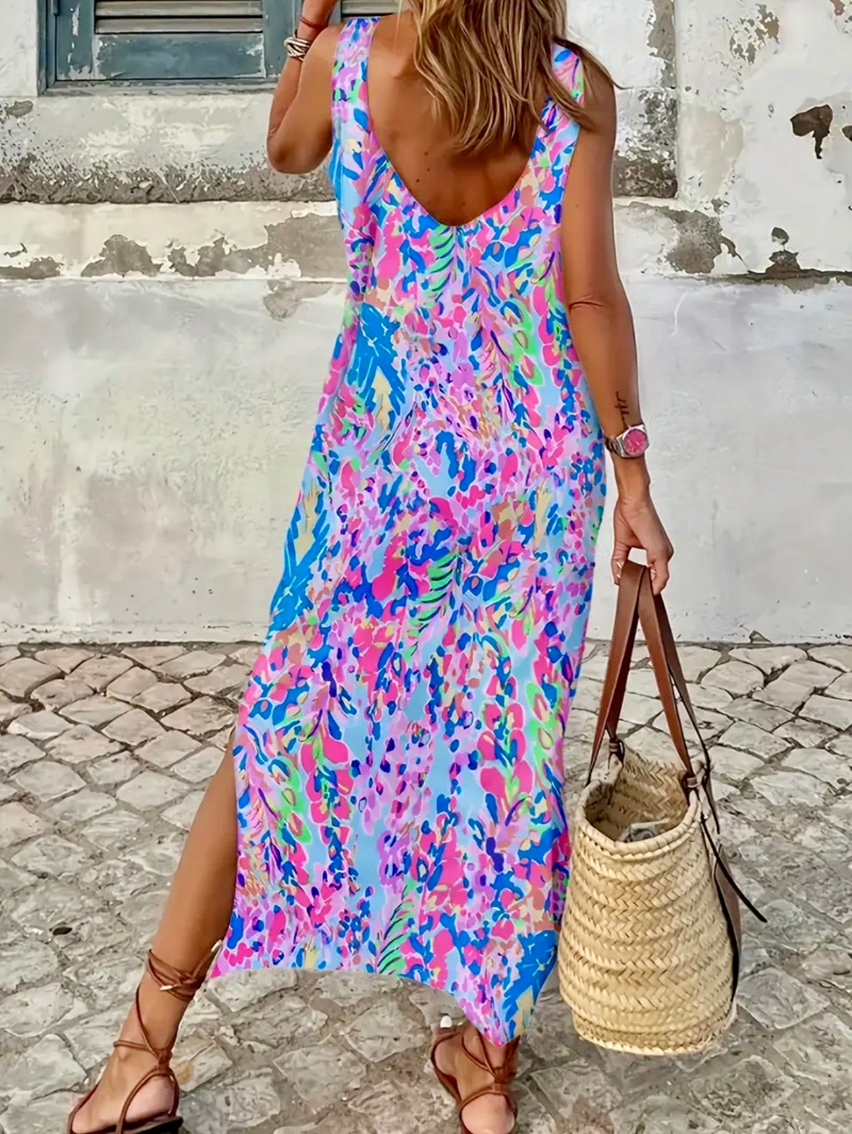 Lily Inspired Sleeveless Maxi Dress