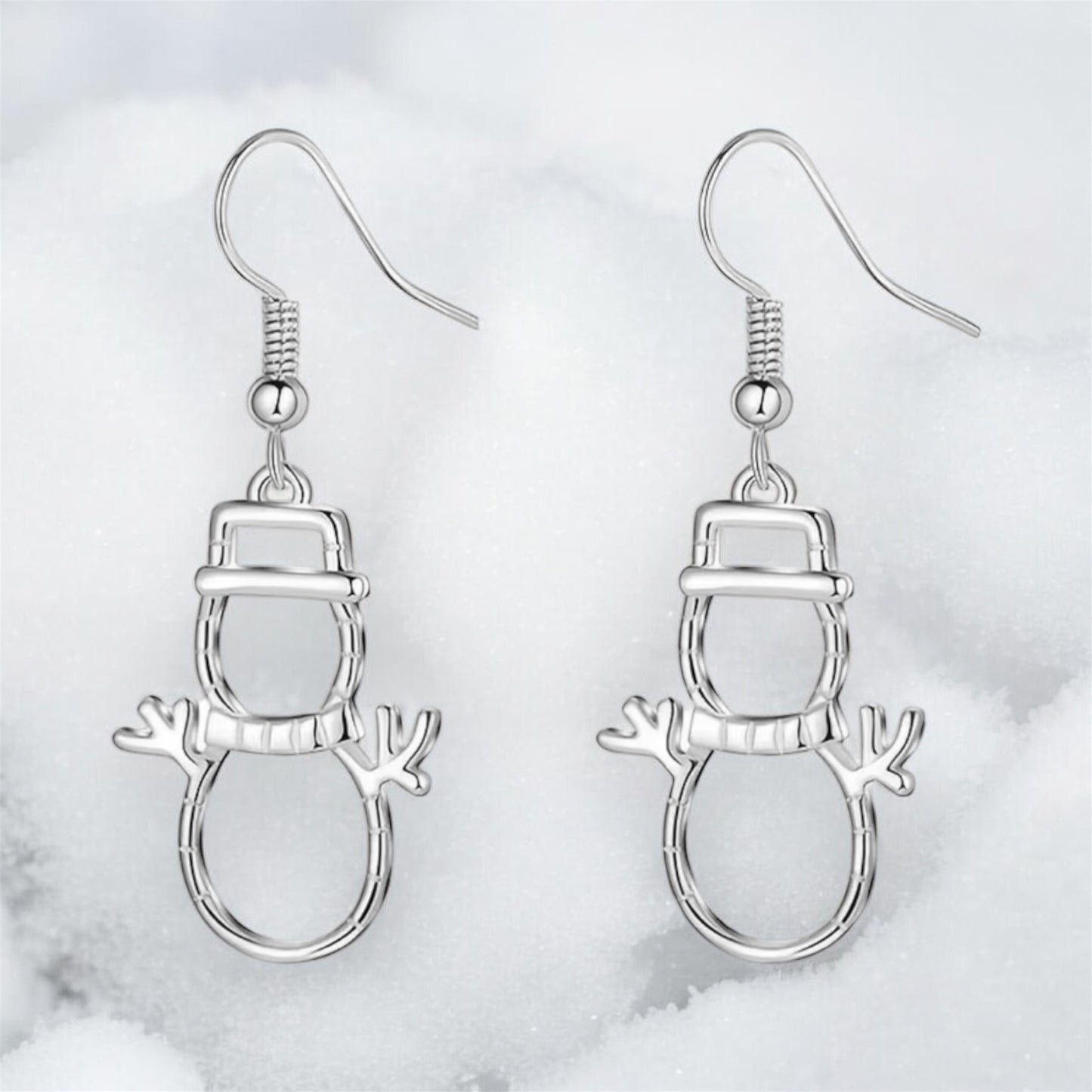 Love at Frost Sight Snowman Earrings