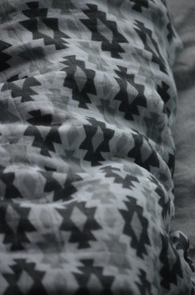 Grey Aztec Swaddle