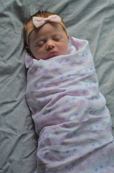 Pink and Purple Elephant Swaddle